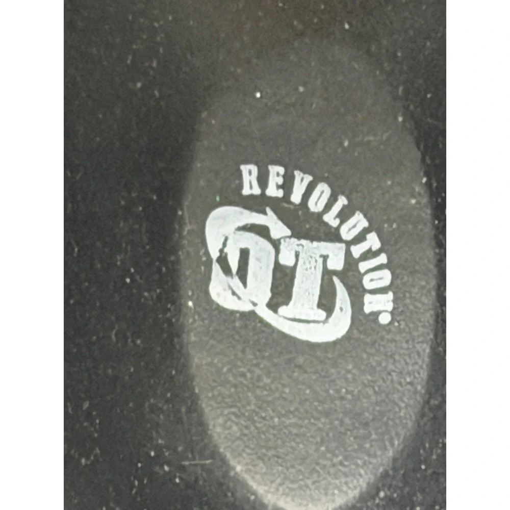 QT Revolution Boys Black Dual Strap Buckle Slide Sandals Size M 13/1 NEW‎